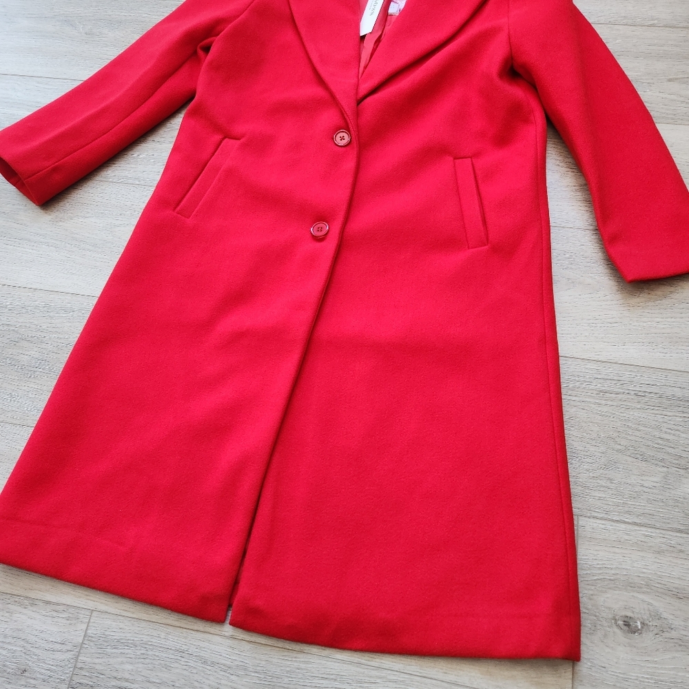 Vigoss Red Peacoat Jacket Women's Medium Nwt - Picture 2 of 12